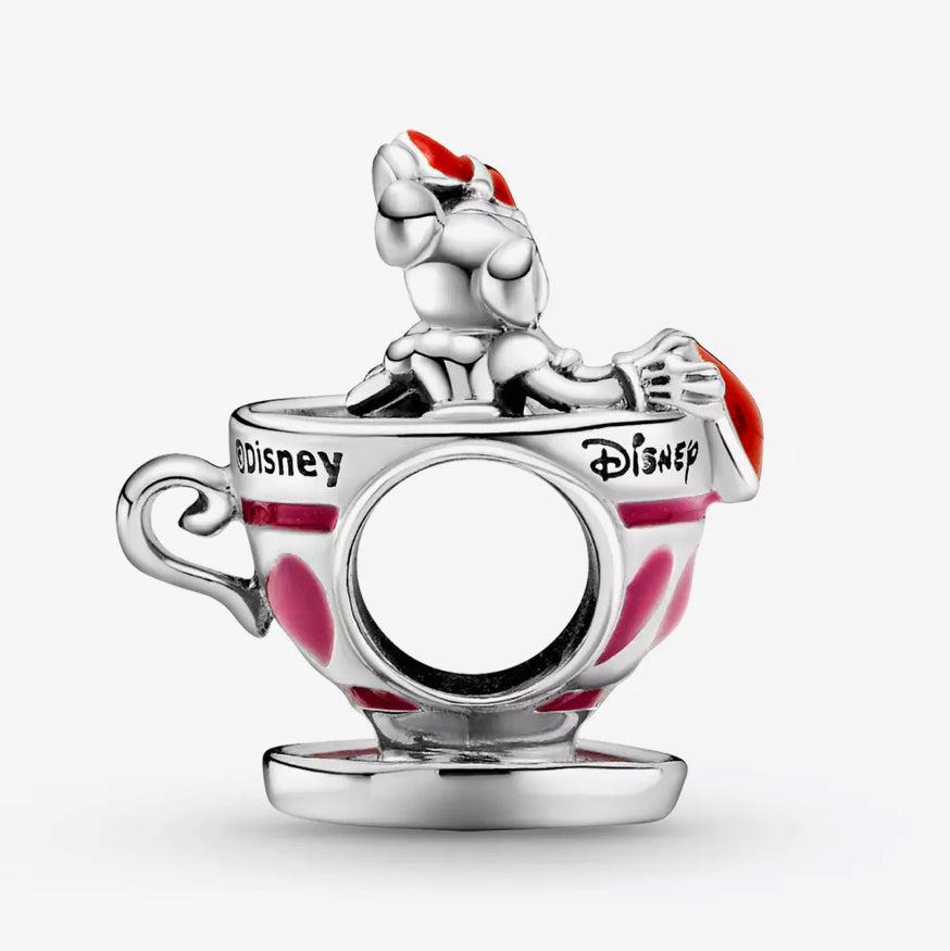 Mickey Mouse and Minnie Mouse Teacup Charm by Pandora – Mad Tea Party – Disney