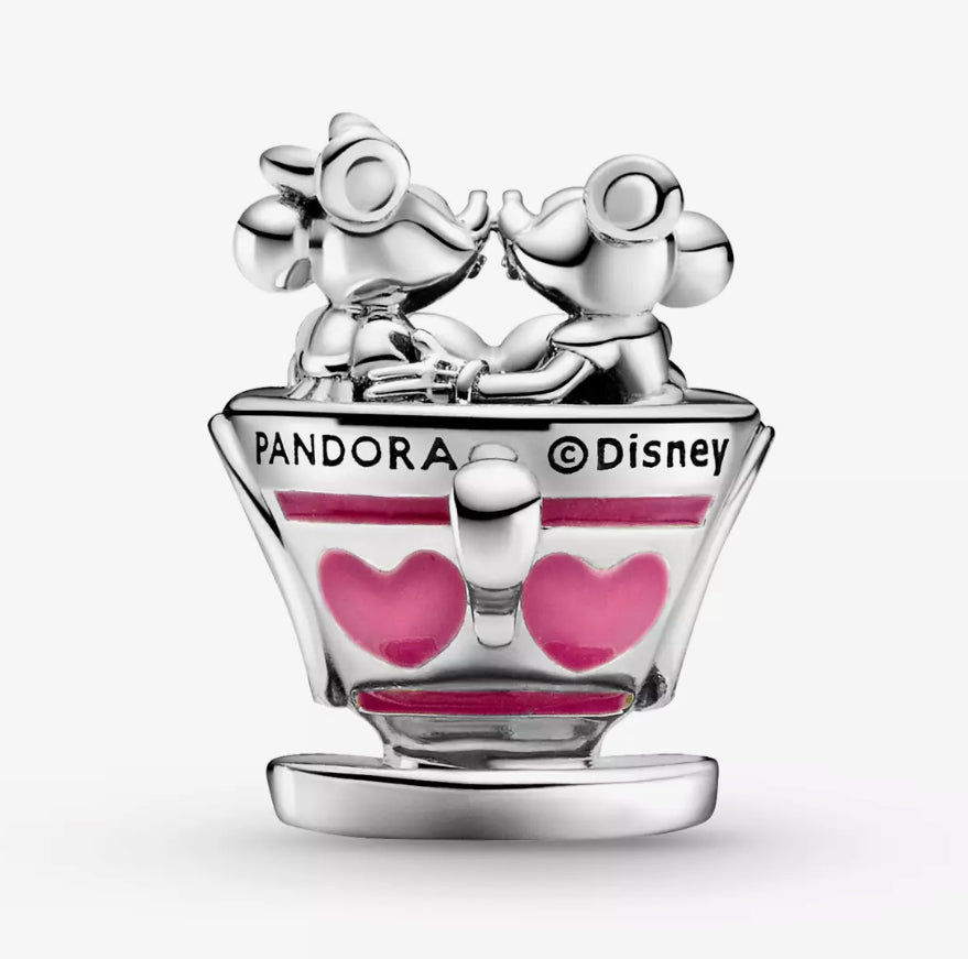 Mickey Mouse and Minnie Mouse Teacup Charm by Pandora – Mad Tea Party – Disney