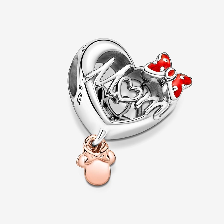 Disney Minnie Mouse Mom Heart Charm