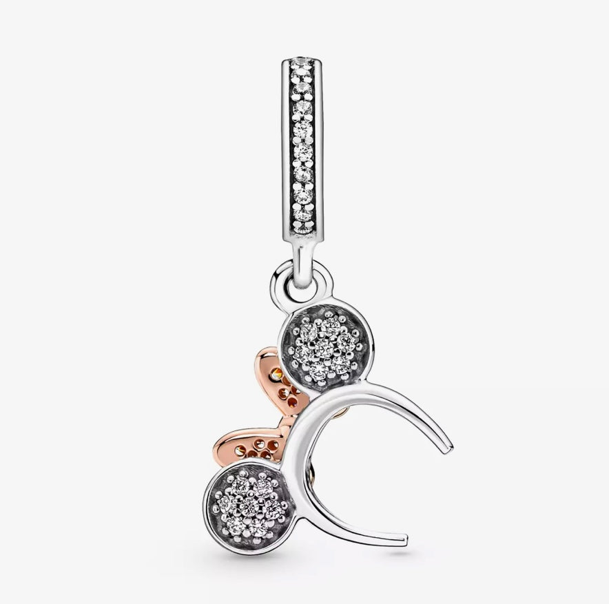 Minnie Mouse Pavé Ear Headband Dangle Charm by Pandora – Disney Parks