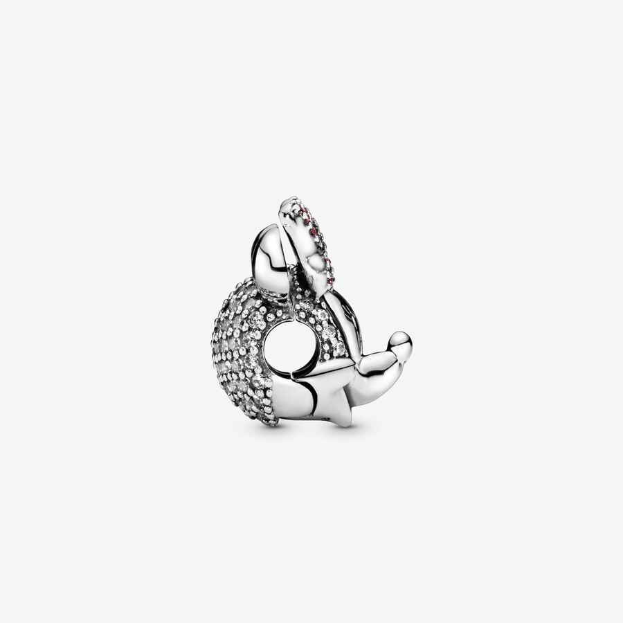 Disney Minnie Mouse Pink Pavé Bow Clip Charm