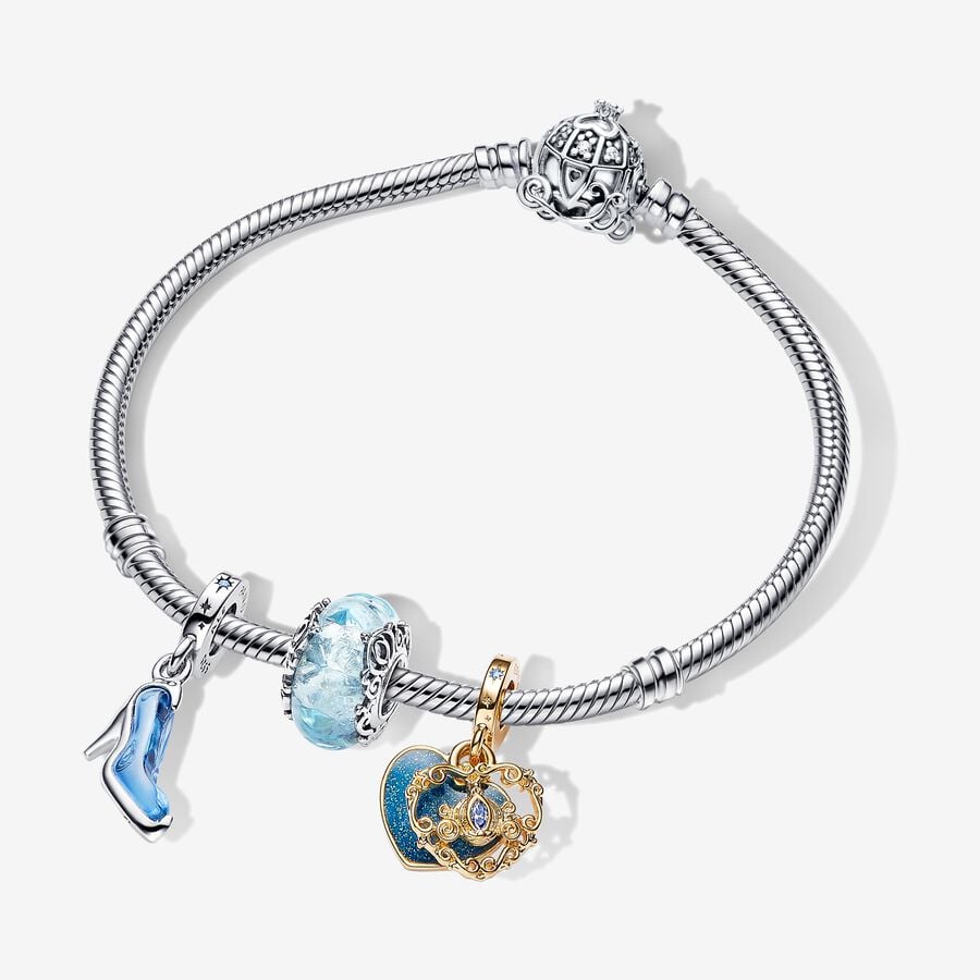 Disney Cinderella's Triple Charm Bracelet Set