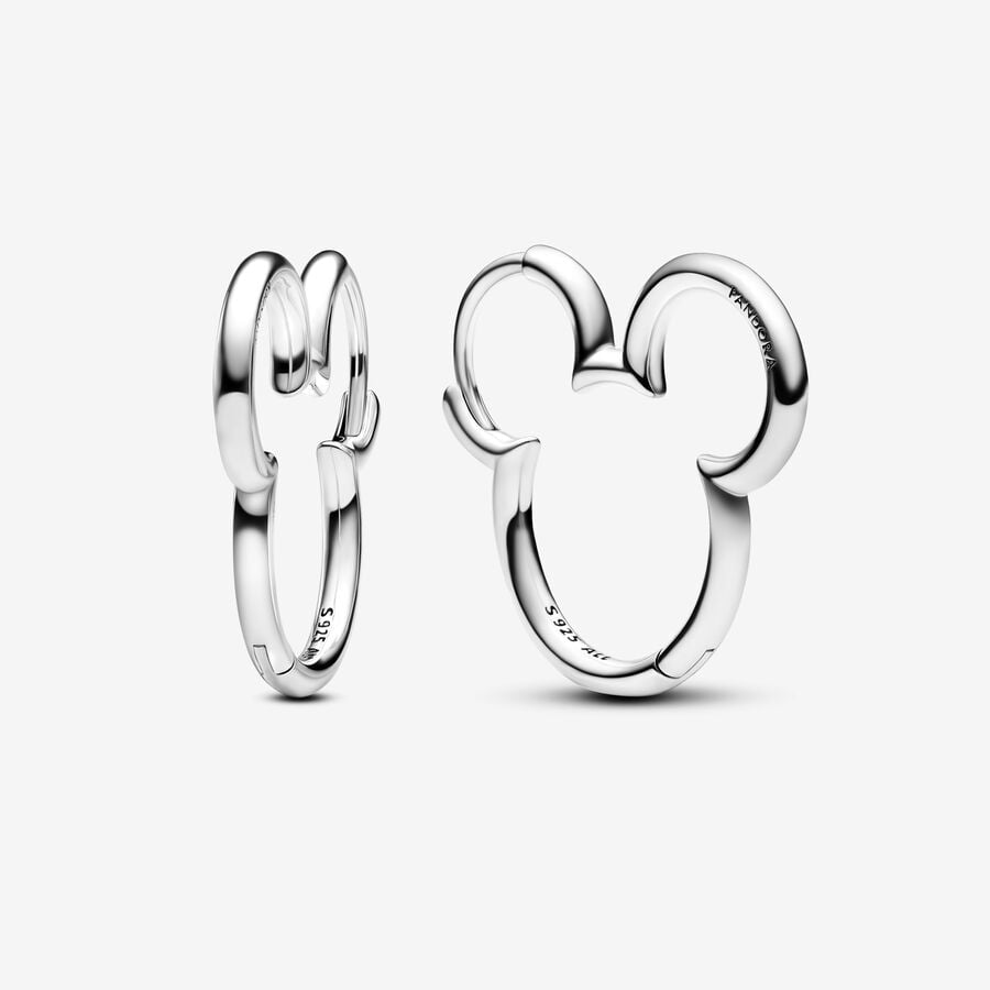 Disney Mickey Mouse Silhouette Hoop Earrings