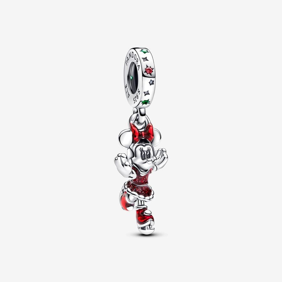 Minnie Mouse Ice Skating Dangle Charm