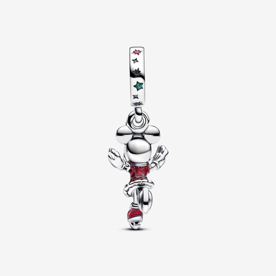 Minnie Mouse Ice Skating Dangle Charm