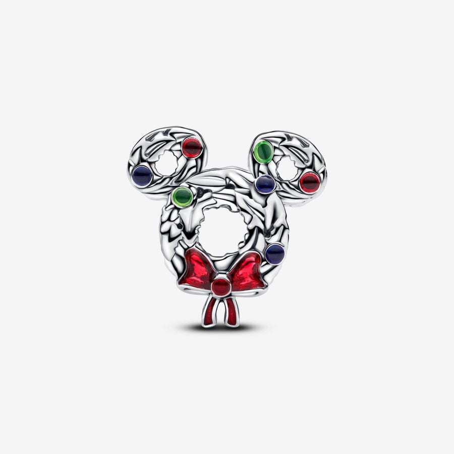 Disney Mickey Mouse Christmas Wreath Charm