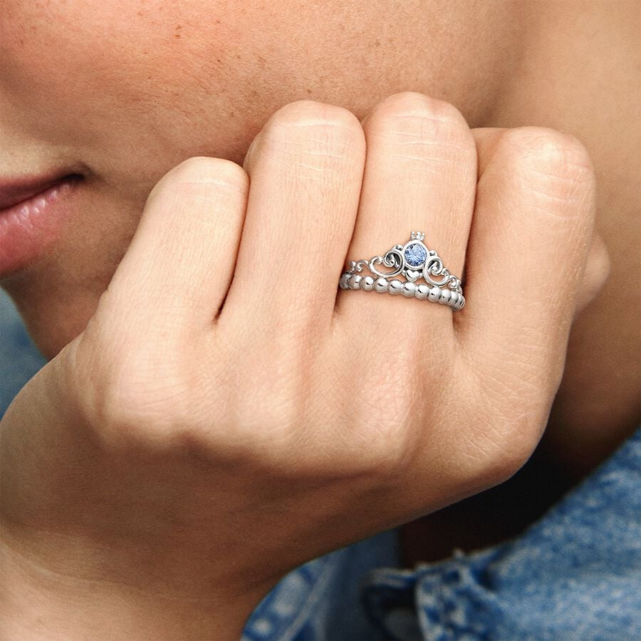 Disney Cinderella Blue Tiara Ring