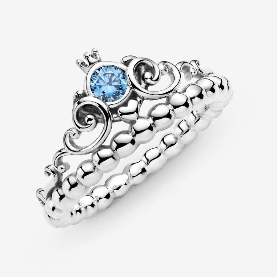 Disney Cinderella Blue Tiara Ring