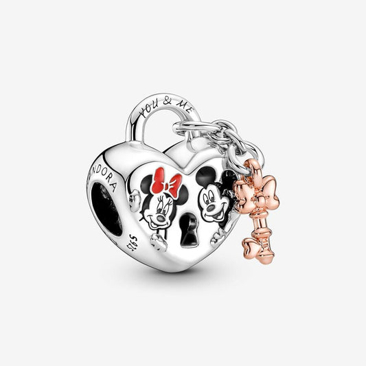 Disney Mickey Mouse & Minnie Mouse Padlock Charm