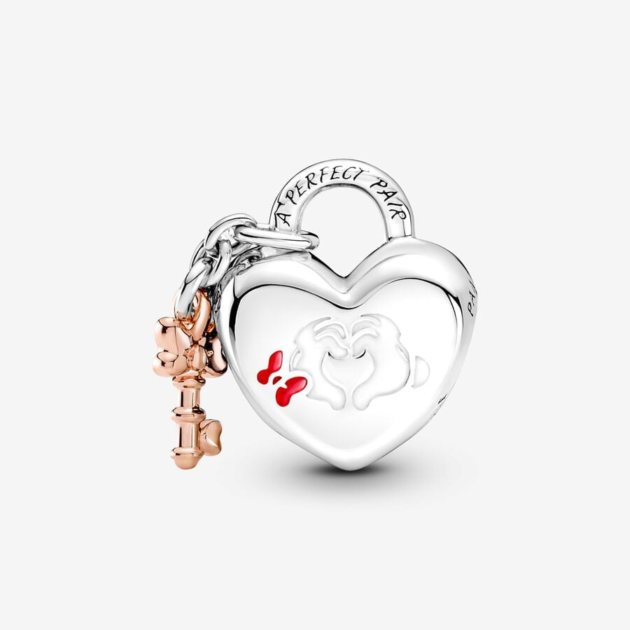 Disney Mickey Mouse & Minnie Mouse Padlock Charm