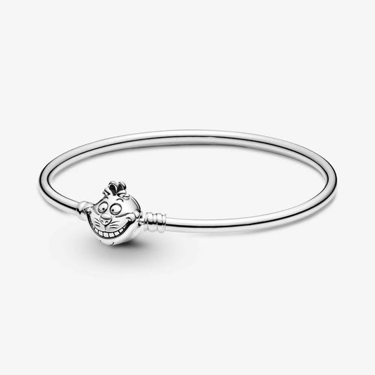 Disney Alice in Wonderland Cheshire Cat Clasp Pandora Moments Bangle