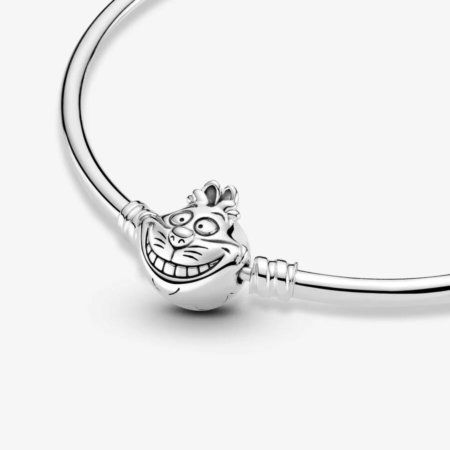 Disney Alice in Wonderland Cheshire Cat Clasp Pandora Moments Bangle